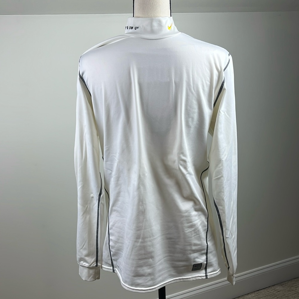 Nike Pro Dri-FIT Men’s L Mock Neck Compression Base Layer White Livestrong